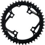 Kettenblatt MTB 44T aus CNC-Aluminium Schwarz Matt - Kompatibel 9/10 Gänge