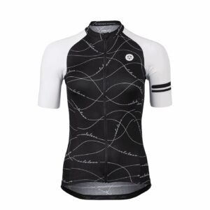 Velo wave damenshirt schwarz/weiß – kurzarm größe l – Bild 2