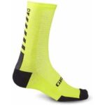 Hrc socken limette/schwarz größe 36-39