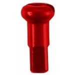 Aluminiumnippel 2x16mm rot - flasche 100 stück