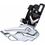 Aluminium mtb schaltwerk 2x10f mit direct mount schwarz/silber