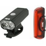 Front- und rücklicht-kit adventure 400 lumen - hinten 16 cob led usb