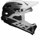 Super dh schwarz/weiß full-face helm größe 55/59cm