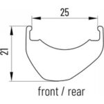 Felge 28-29" mtb xm45 28 löcher schwarz axy channel 25mm