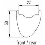 Paar 28" carbo graff tubeless shimano xdr tx 12/12 räder