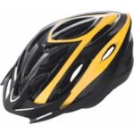 Erwachsener rider-helm out-mold-schale größe l schwarz-gelbe grafik