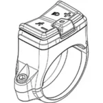 Mini-Fernbedienung 318mm (brc3310)