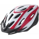 Erwachsener rider-helm mit out-mold-schale größe m mit weißer roter grafik