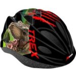 Roter t-rex junior-helm – einheitsgröße (52/56 cm)