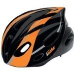 Snake ii helm schwarz/orange – einheitsgröße (53/56 cm)