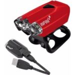 Licht frontlicht lava 2 led weißes licht usb rote farbe