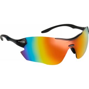 Sportliche Sonnenbrille M-WAVE Schwarz mit UV400 Wechselgläsern – Bild 2