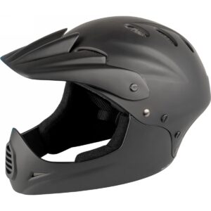 Mattschwarzer Freeride/Downhill Helm Größe M (54-58 cm) 650-710g – Bild 2