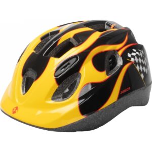 Mighty Junior Race XS Helm Schwarz/Gelb 48-54 cm für Sicherheit beim Radfahren – Bild 2