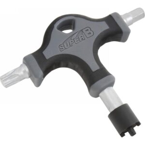 Super B Premium TB-TH20 3-Arm Schlüssel für Torx T40 und 6 mm Innensechskant – Bild 2