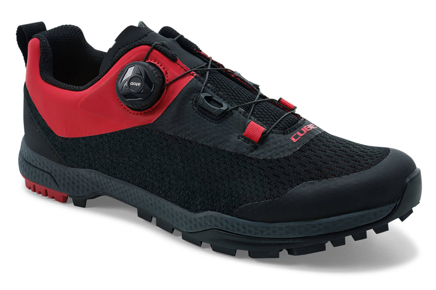 Cube Mountainbike Schuhe ATX OX Pro:Die Besonderheit an diesem Fahrradschuh von Cube ist der Drehverschluss: Leichter und angenehmer geht es f?r dich nicht: Einfah den Schuh anziehen und drehen