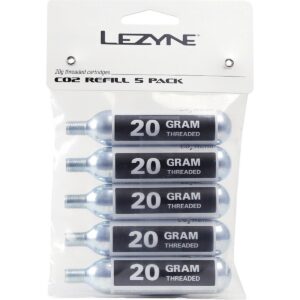 Lezyne CO2 Kartuschen 20g - 5er Pack für Fahrradreifenfüllung – Bild 2