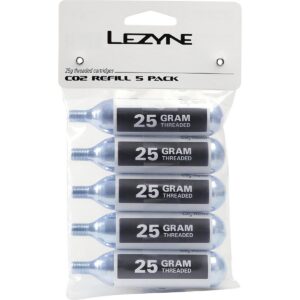 Lezyne CO2 Kartuschen 25g für Pumpen - 5er Pack für MTB Reifen – Bild 2