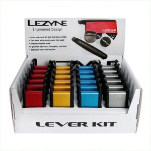 Lezyne Reifenheber Set Box - 24 Teile mit integriertem Flickset und Aluminiumgehäuse – Bild 2