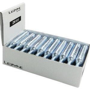 Lezyne Display Box - 25 CO2 Kartuschen 25g Silber für Reifenaufpumpen – Bild 2