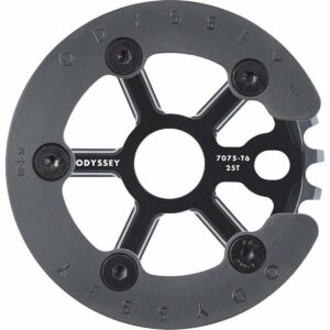 Odyssey Utility Pro 25T Kettenblatt Schwarz mit abnehmbarer Aluminium 7075-T6 Schutz – Bild 2