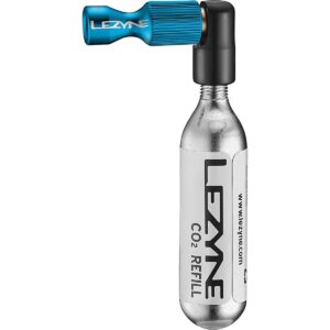 Lezyne CO2 Pumpe Trigger Drive mit 16g Kartusche Blau - Schnelle und kontrollierte Pumpe für Presta und Schrader Ventile – Bild 2