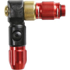 Lezyne ABS-1 Pro Chuck Pumpe Kopf Rot für Presta und Schrader Ventile – Bild 2