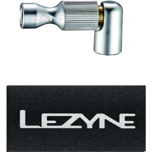 Lezyne CO2 Trigger Drive CNC Pumpe Kopf Silber - Aluminium Auslass für einfaches Aufpumpen – Bild 2