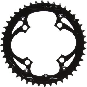 Kettenblatt MTB 48T 104 BCD V3 aus mattschwarzem Stahl für 9 Gänge - Image 2