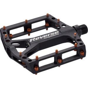 Rückwärts Pedal MTB Black One Schwarz-Orange aus CNC-Aluminium – Bild 2