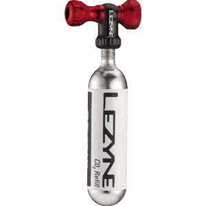 Lezyne CO2 Pumpe Kontroll Drive CNC Rot 25g - Hochwertiger Inflator – Bild 2