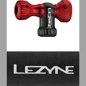 Lezyne CO2 Pumpe Kopf Kontroll Drive CNC Aluminium Rot für Schrader und Presta – Bild 2