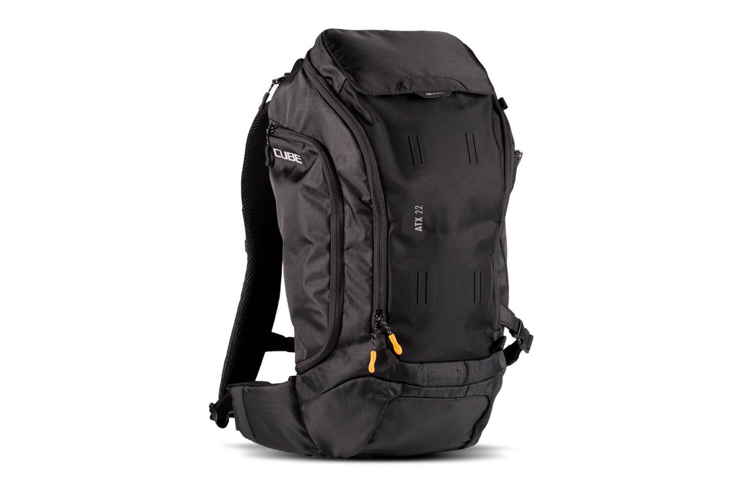 Cube Rucksack ATX 22 TMDer Cube Rucksack ist ?usserst gut bel?ftet und schmiegt sich deiner R?ckenform passgenau an. Er ist besonders gut f?r ausgedehnte Touren geeignet und hat einen gepolsterten H?ftgurt. Selbst ist er nur 960 g leicht und kann bis zu 22 Liter umfassen. Zudem ist der Rucksack trinkblasenkombatibel und hat eine Zippertasche im Hauptfach