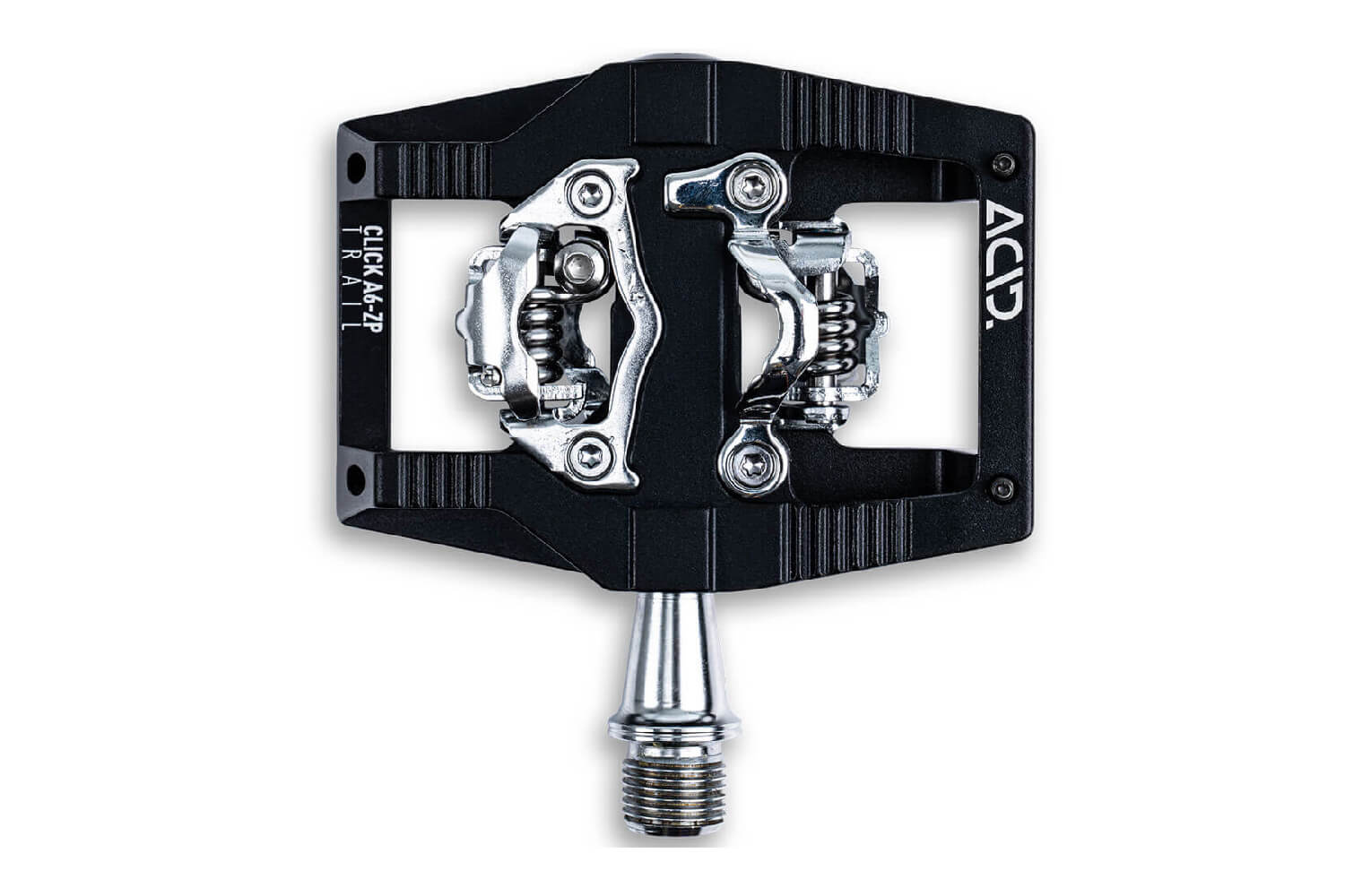 Cube Acid Pedale Click A6-ZP Trail Du willst dich im Trail beweisen oder problemlos jeden Berg erklimmen? Mit den Acid Click A6-ZP Pedalen von Cube ist das nun m?glich. Mit einem Gewicht von nur?390 Gramm sind sie super flexibel und ideal f?r Fahrten im Gel?nde geeignet. Sie sind Klick-kompatibel auf beiden Seiten des Pedals und du weisst