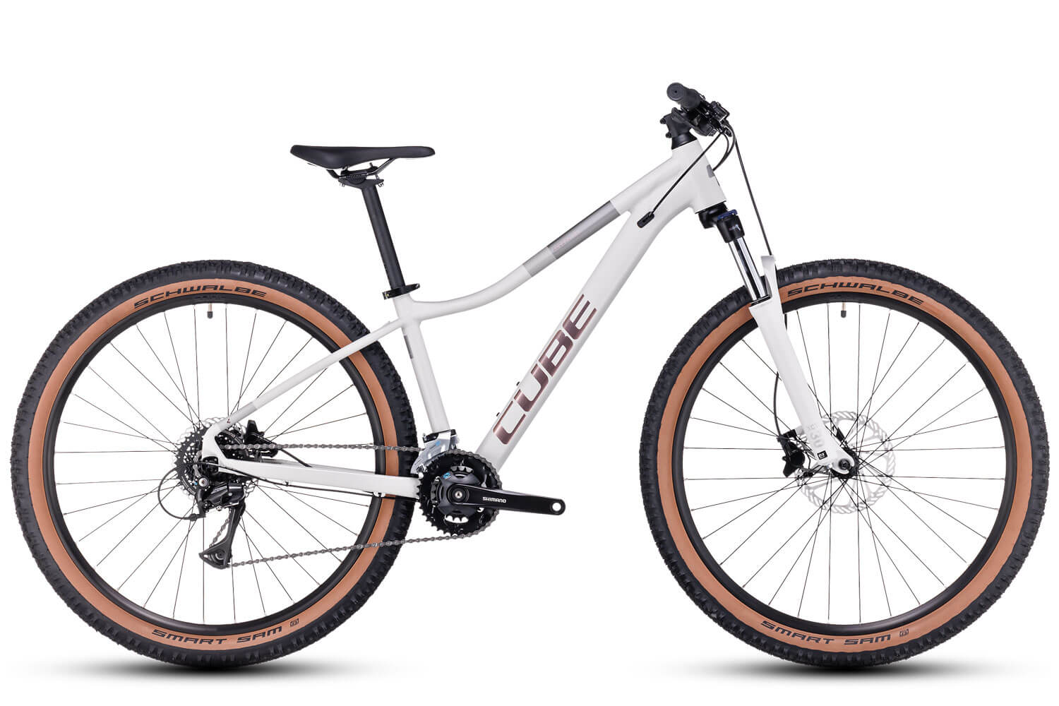 Cube Damen-Mountainbike?Access WS EXC 2023:Dieses?Mountainbike z?hlt bereits zu den Mittelklasse-Modellen der Cube Access-Serie. Es besitzt einen leicht gebogenen Fahrradrahmen aus Aluminium mit tieferliegendem Rahmenoberrohr