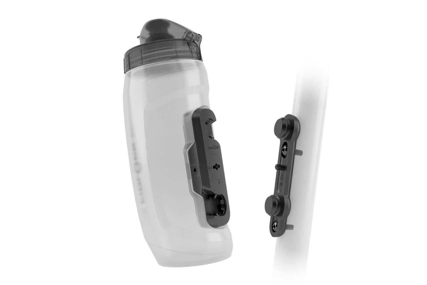 Fidlock Twist Bottle?590 Wasserflasche?+ Bike Base Set:Eine echt tolle Sache ist dieses Set bestehend aus Trinkflasche und Flaschenhalter f?r das Fahrrad.Der Halter wird einfach an den vorhandenen Flaschenhalter-Schrauben am Fahrrad angebracht und verschraubt. Jetzt nimmst du nur die Flasche und f?hrst sie an den Halter und? - Zack - zieht die Halterung die Flasche wie von selbst an. Der Trick und die Besonderheit sind die eingebauten Magneten im Flaschenhalter.Das ist megapraktisch und ideal f?r jeden Vielfahrer