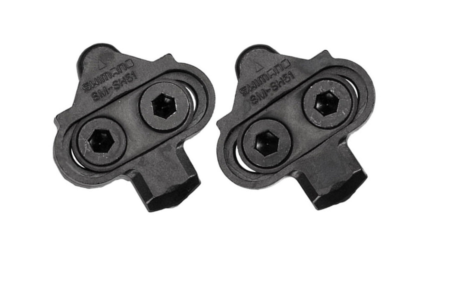 SHIMANO Cleat-Set SM-SH51 Mit diesem SPD-Plattensatz SM-SH 51 von Shimano erhalten Sie ein klassisches Pedalplatten-System f?r Fahrradschuhe. Diese Ersatz-Cleats werden schnell montiert und k?nnen im Ausl?sewinkel eingestellt werden.Nat?rlich ist das Cleat Set von Shimano SPD-Kompatibel. Zum Ausstieg ?ffnet der Mechanismus