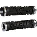 MTB Griffe ODI Yeti Lock-On Schwarz und Silber 130mm mit Bonuspackung