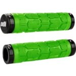 MTB Griffe ODI Rogue Lock-On Grün mit schwarzen Klemmen - 130mm