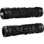 MTB Griffe ODI Yeti Hardcore Lock-On Schwarz 130mm mit schwarzen Klemmen