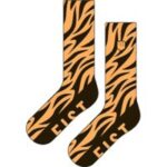 Fist Tiger Socken Orange und Schwarz Größe S-M (36-39) - Komfort und Stil