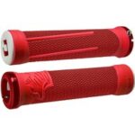 MTB Griffe ODI AG2 Signature Lock-On 2.1 Rot mit roten Klemmen 135mm