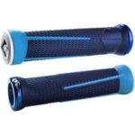 MTB Griffe ODI AG1 Signature Lock-On 2.1 Blau-Azur mit blauen Klemmen 135mm