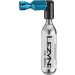 Lezyne CO2 Pumpe Trigger Drive mit 16g Kartusche Blau - Schnelle und kontrollierte Pumpe für Presta und Schrader Ventile