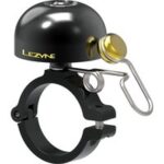 Lezyne Classic Fahrradglocke aus schwarzem Messing - Klarer