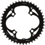 Kettenblatt MTB 48T 104 BCD V3 aus mattschwarzem Stahl für 9 Gänge