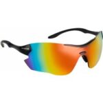 Sportliche Sonnenbrille M-WAVE Schwarz mit UV400 Wechselgläsern