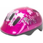 M-Wave Kinderhelm Blume Rosa mit Visier