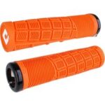 Odi Reflex V2.1 Lock-On Griffe Orange mit schwarzen Klemmen 135mm - Komfort und Kontrolle für BMX und MTB