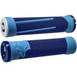 MTB Griffe ODI AG2 Signature Lock-On 2.1 Blau-Türkis mit blauen Klemmen